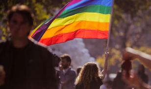 Dignity for all rainbow flag lgbti pride