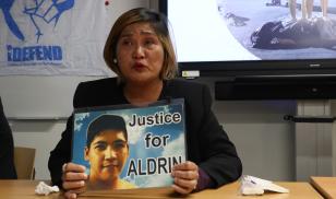 Nanette Castillo, mother of a victim of extrajudicial killings in the Philippines.  The Hague, Netherlands. 24 September 2019.  Editorial credit: Jofelle Tesorio / Shutterstock.com