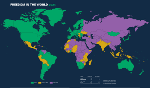 Freedom in the World 2023 Map