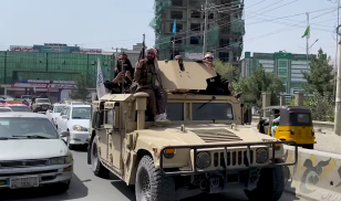 Taliban fighters in Kabul in August, 2021